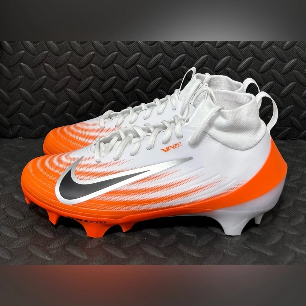 Nike Air Zoom Vapor Pro‎ 1 Orange White Football Athletic Cleats Mens Size 8.5